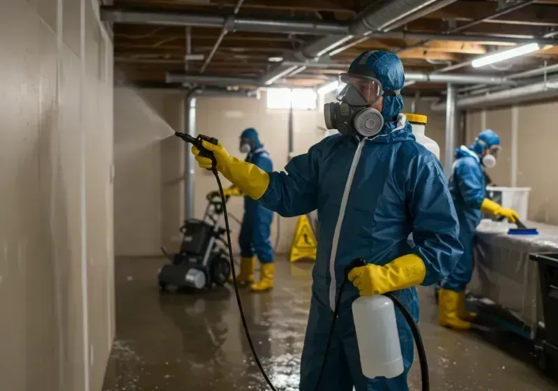 Basement Sanitization and Antimicrobial Treatment process in Gibson City, IL